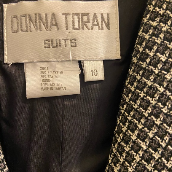 Donna Toran jacket black and white tweed - Picture 4 of 5